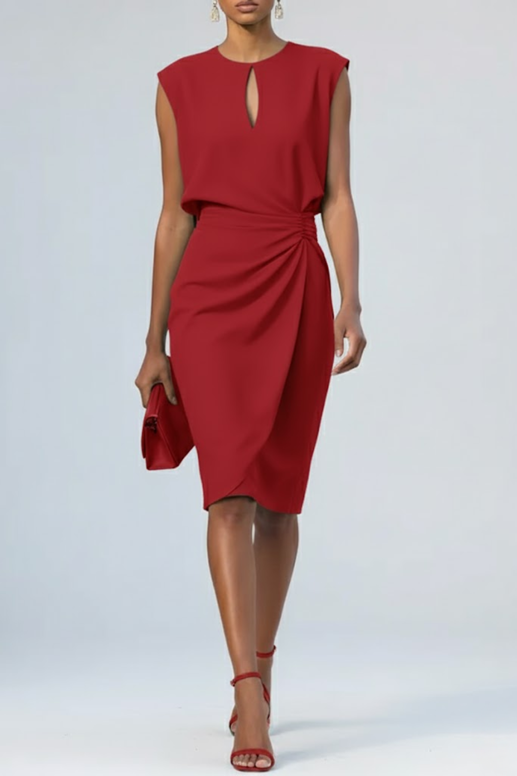 Robe Liza Mi-longue Drapée