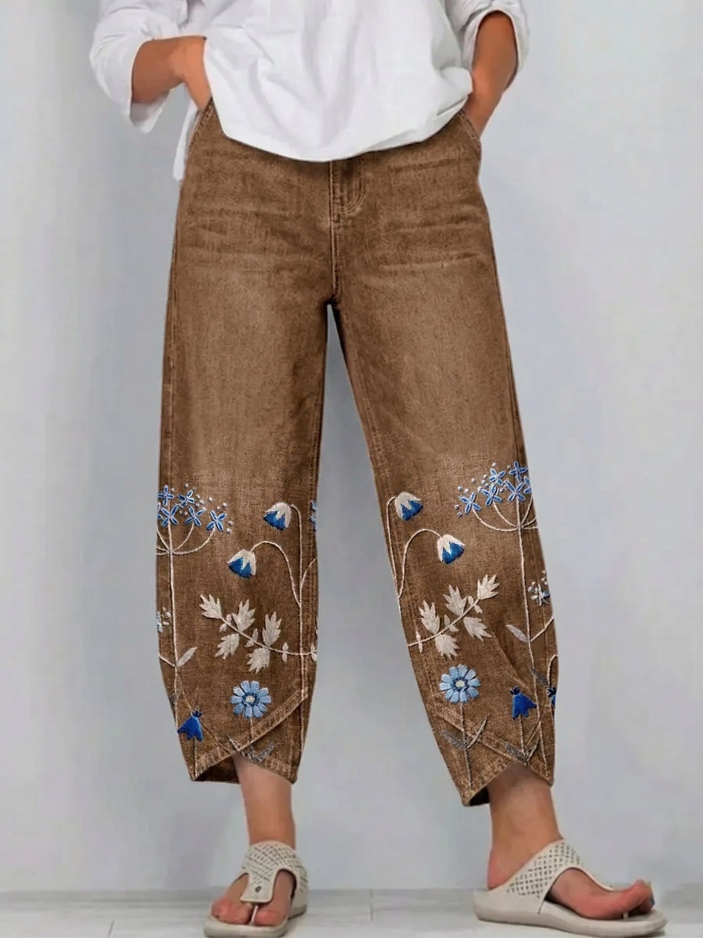 Pantalon Amiens Brodé & Décontracté