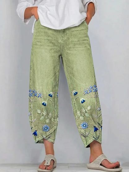 Pantalon Amiens Brodé & Décontracté
