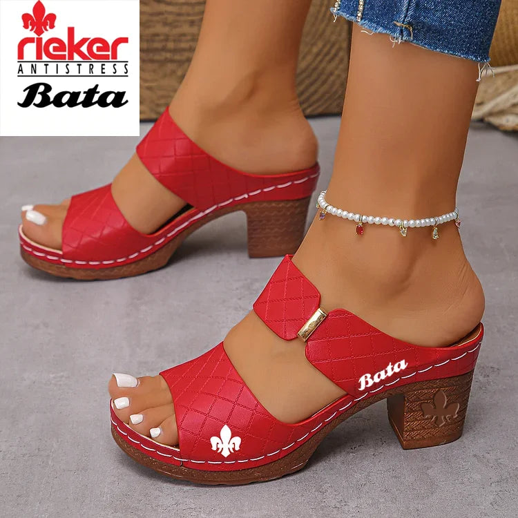 Sandales à Talon Confort Premium pour Femme