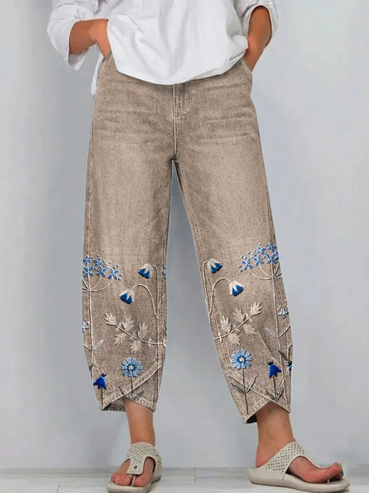 Pantalon Amiens Brodé & Décontracté