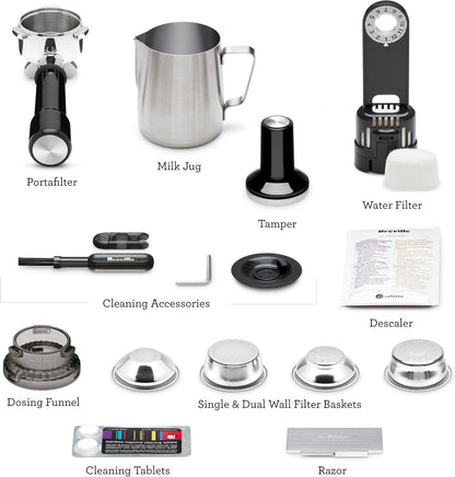 Grind & Brew Pro Espresso Maker – Stainless Edition