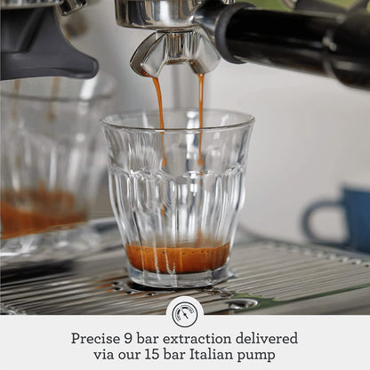 Grind & Brew Pro Espresso Maker – Stainless Edition