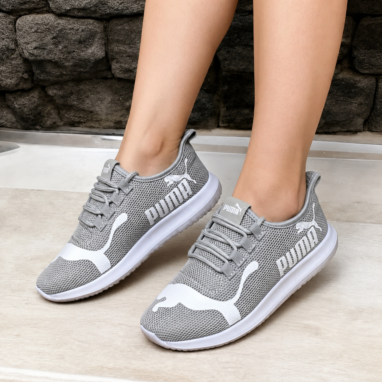 PM - Baskets légères en mesh pour femme