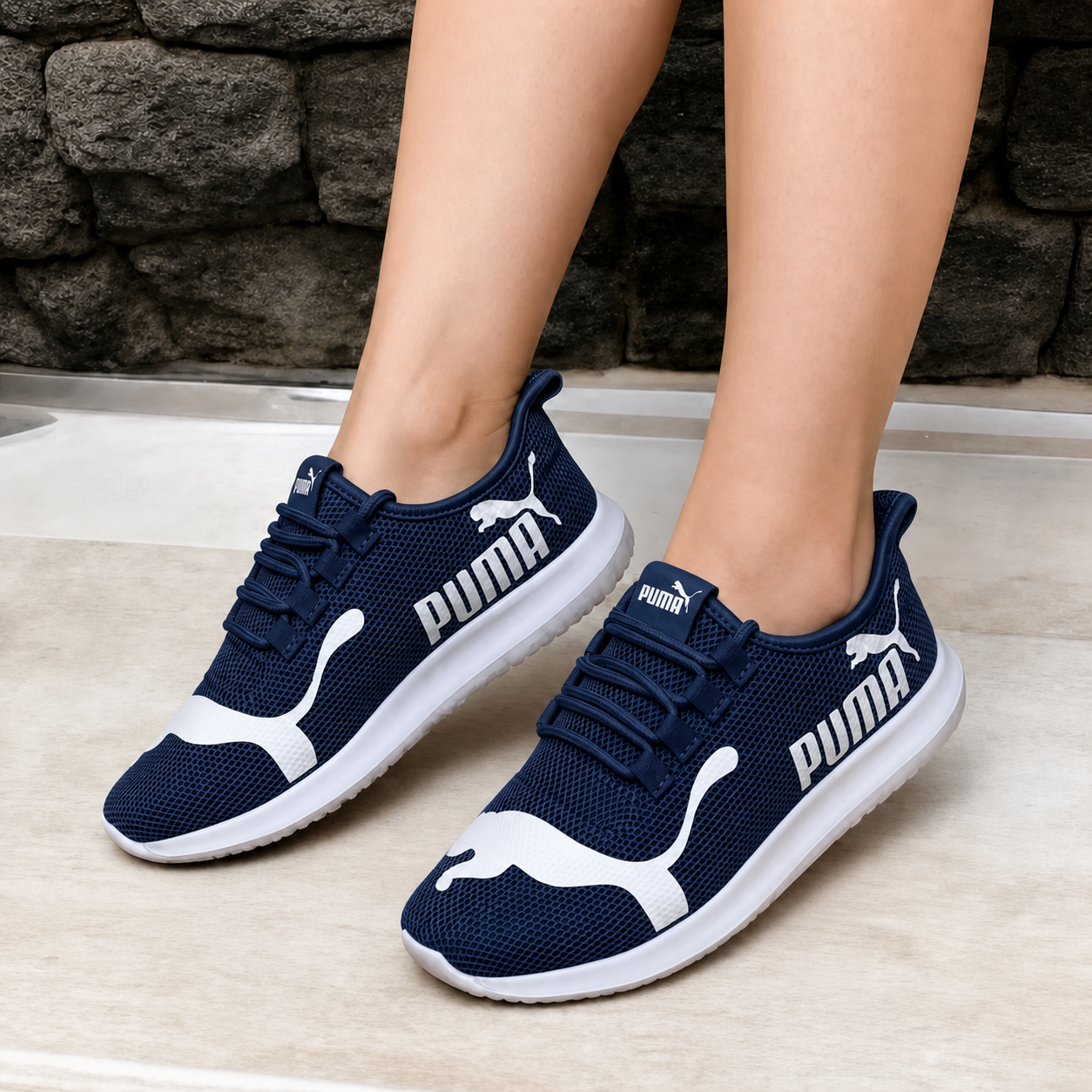 PM - Baskets légères en mesh pour femme